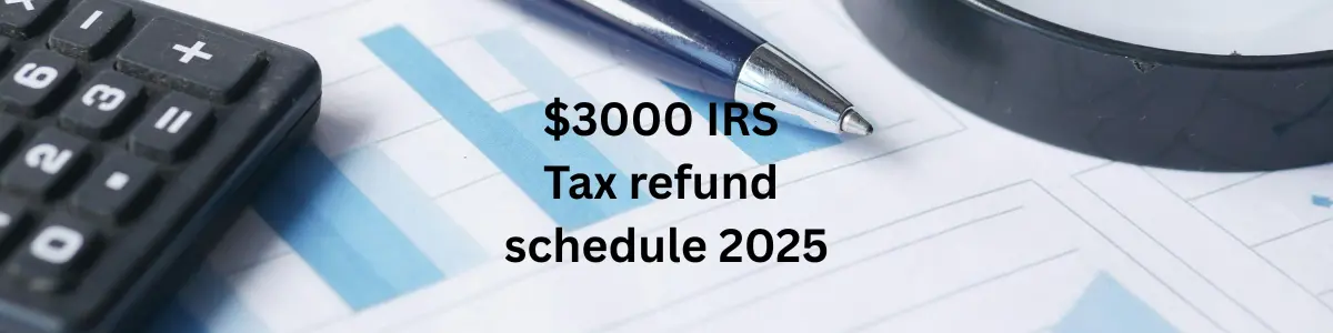 3000 IRS Tax refund schedule 2025